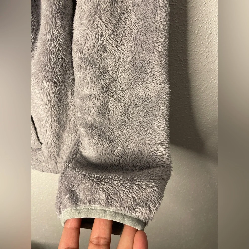 The North Face Fleece Grey Winter Outdoor Osito Jacket Small Teddy - Picture 8 of 11